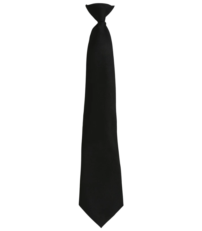 Premier Premier 'Colours' Fashion Clip Tie in BLK