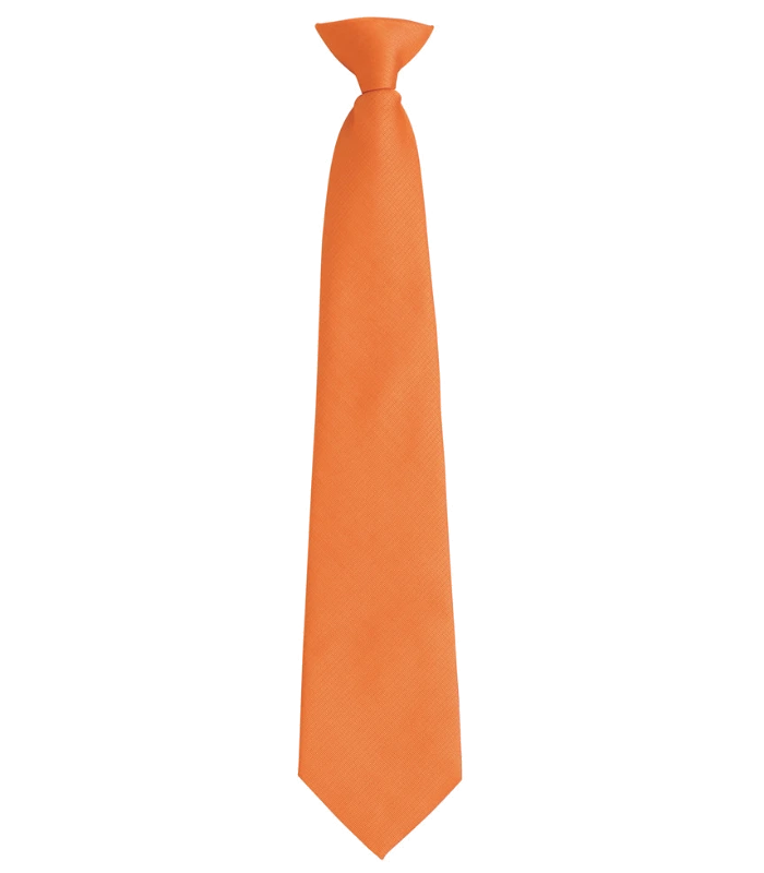Premier Premier 'Colours' Fashion Clip Tie in ORA