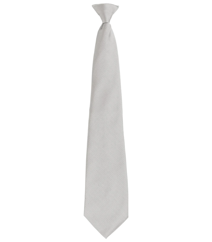 Premier Premier 'Colours' Fashion Clip Tie in SIL