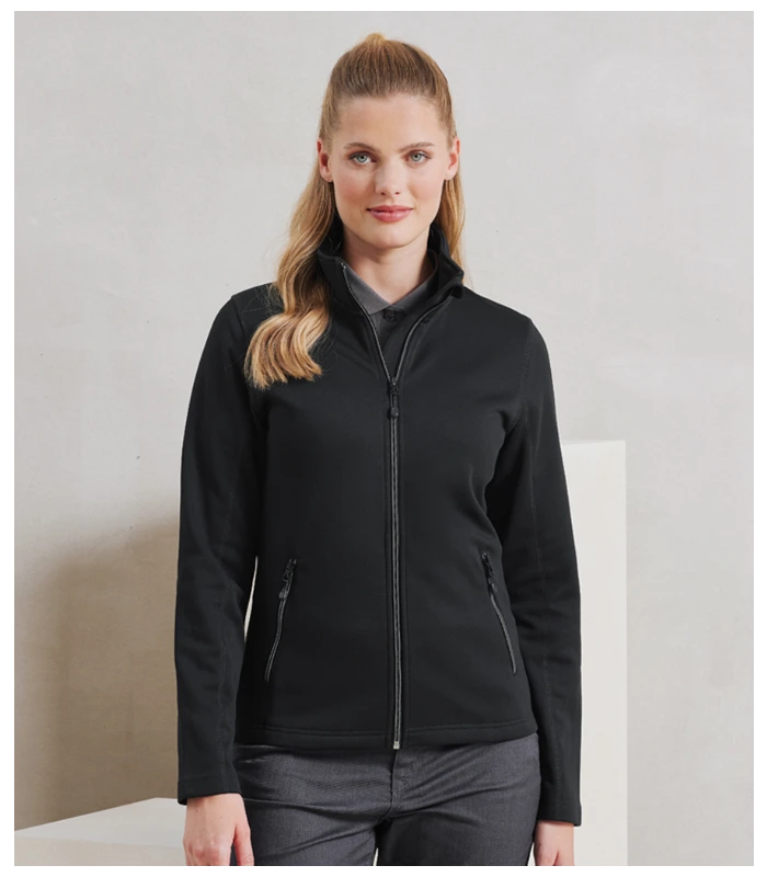 Premier Premier Ladies Spun Dyed Recycled Zip Through Sweat Jacket in DGY