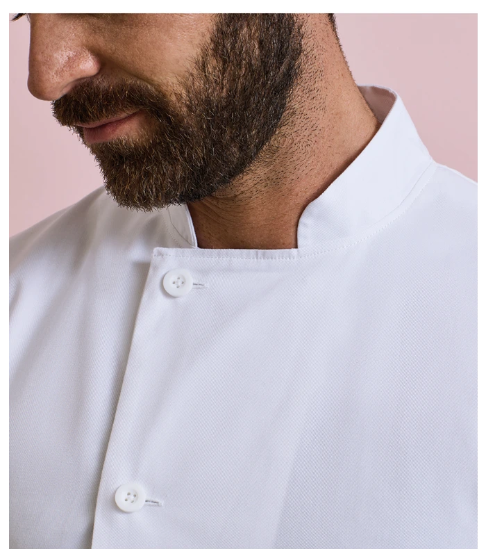 Premier Premier Essential Short Sleeve Chef's Jacket in WHI