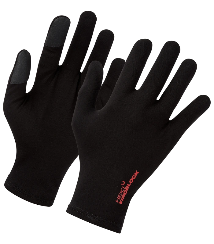 Premier Premier HeiQ Viroblock Touch Gloves in BLK