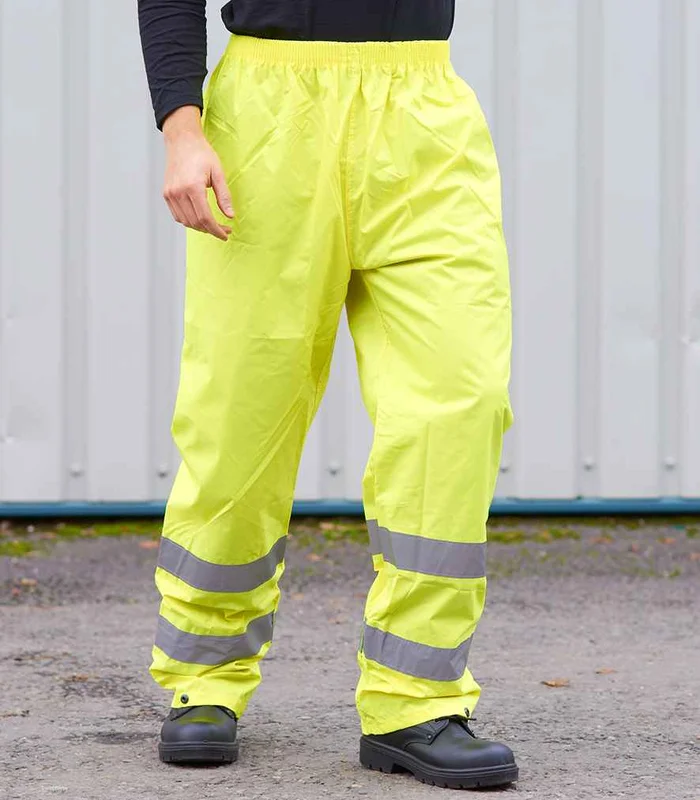Portwest Portwest Hi-Vis Rain Trousers in YEL
