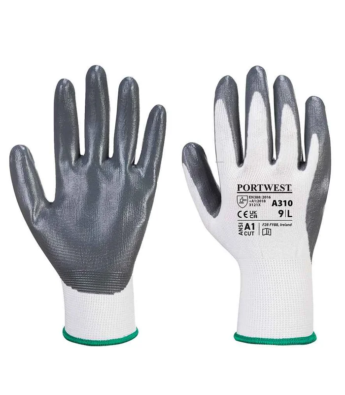 Portwest Portwest Flexo Grip Nitrile Gloves in GRE