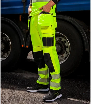 Portwest Portwest PW3 Hi-Vis Trousers in OR/BK