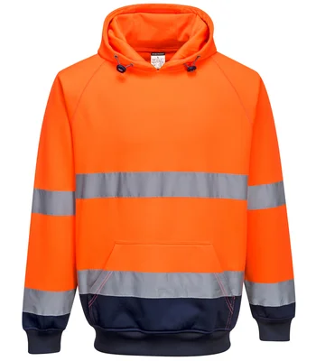 Portwest Portwest Hi-Vis Two Tone Hooded Sweatshirt in OR/NV