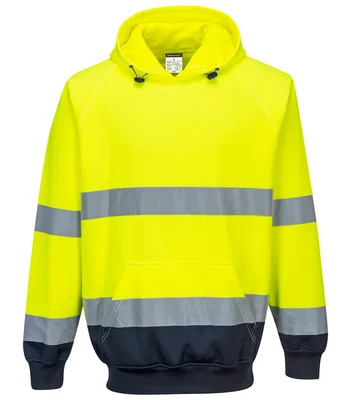 Portwest Portwest Hi-Vis Two Tone Hooded Sweatshirt in OR/NV