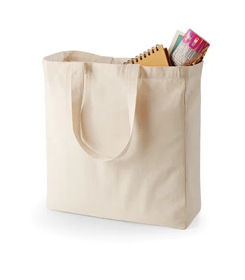 Quadra Quadra Canvas Classic Shopper in NAT