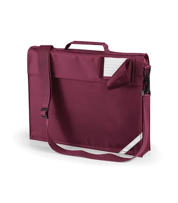 Quadra Quadra Junior Book Bag with Strap in BUR