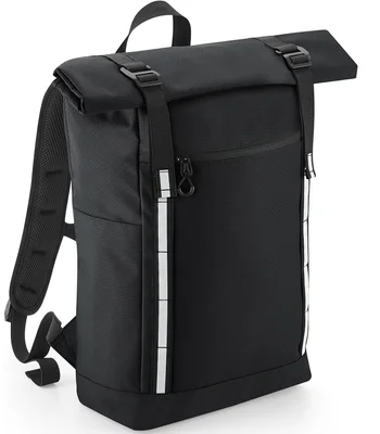 Quadra Quadra Urban Commute Roll-Top Backpack in BLK