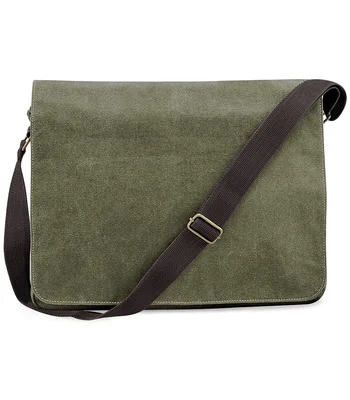 Quadra Quadra Vintage Canvas Despatch Bag in VMG