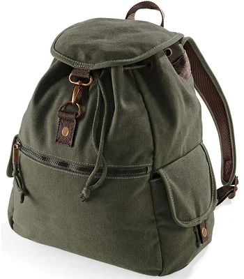 Quadra Quadra Vintage Canvas Backpack in VON