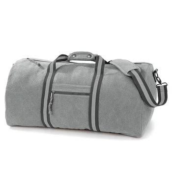 Quadra Quadra Vintage Canvas Holdall in VLG