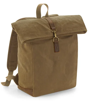 Quadra Quadra Heritage Waxed Canvas Backpack in DSN