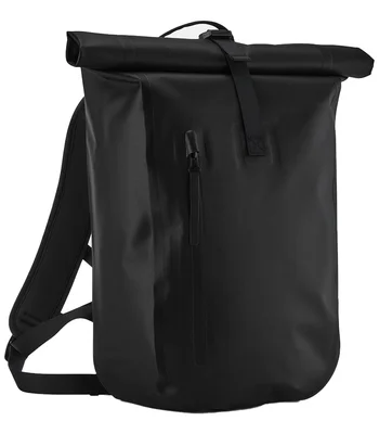 Quadra Quadra Waterproof Roll-Top Lite Backpack in BLK