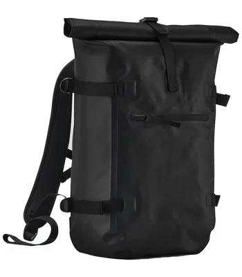 Quadra Quadra Waterproof Roll-Top Backpack in BLK