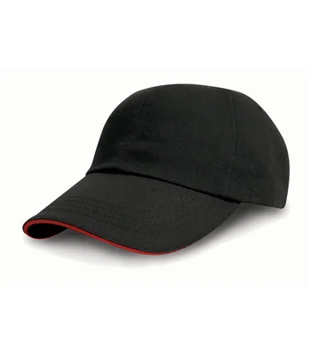 Result Headwear Result Heavy Cotton Drill Pro-Style Cap in BLK