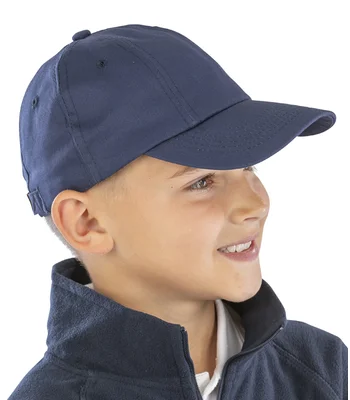 Result Headwear Result Kids Low Profile Cotton Cap in NAV