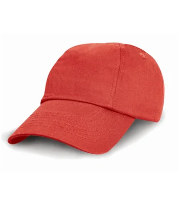Result Headwear Result Kids Low Profile Cotton Cap in RED