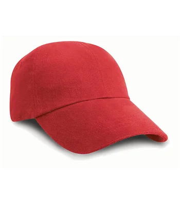 Result Headwear Result Low Profile Heavy Brushed Cotton Cap in RED