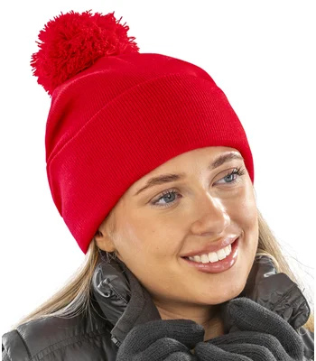 Result Winter Essentials Result Core Pom Pom Beanie in GRE