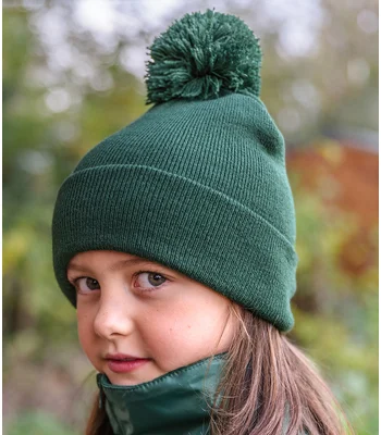 Result Winter Essentials Result Core Kids Pom Pom Beanie in BOT