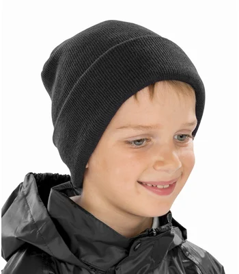 Result Winter Essentials Result Kids Woolly Ski Hat in BLK