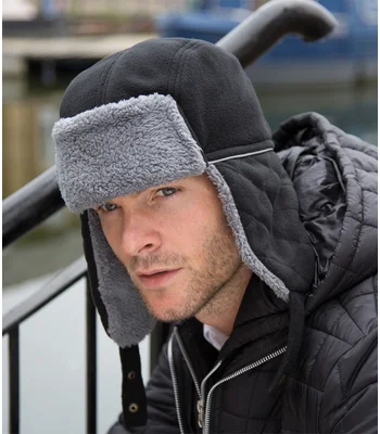 Result Winter Essentials Result Ocean Trapper Hat in NV/BK