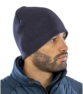 Result Winter Essentials Result Soft Feel Acrylic Hat in NAV