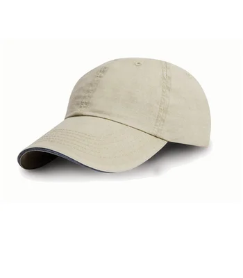 Result Headwear Result Washed Fine Line Cotton Cap in PUT