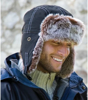 Result Winter Essentials Result Classic Sherpa Hat in BLK