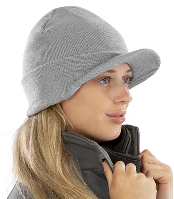 Result Winter Essentials Result Esco Army Knitted Hat in BLK