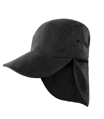 Result Headwear Result Kids Fold Up Legionnaires Cap in BLK