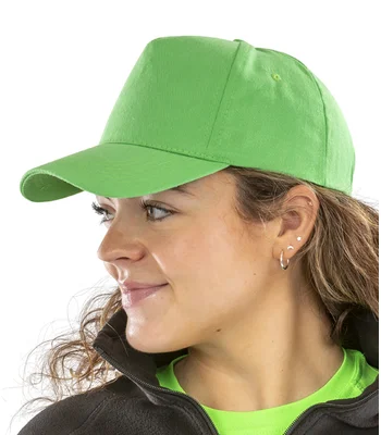 Result Headwear Result Boston 5 Panel Printers Cap in AQA
