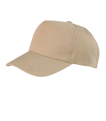 Result Headwear Result Boston 5 Panel Printers Cap in KHA