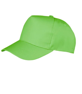 Result Headwear Result Boston 5 Panel Printers Cap in LIM