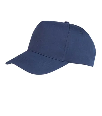 Result Headwear Result Boston 5 Panel Printers Cap in NAV