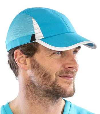 Result Headwear Spiro Sport Cap in BK/WH