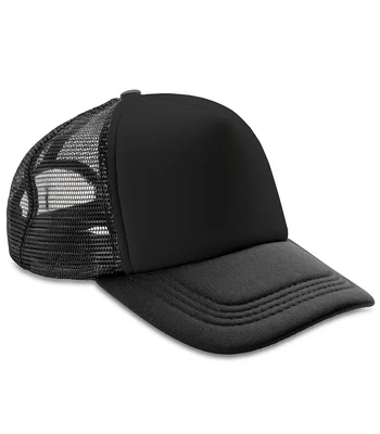 Result Headwear Result Core 1/2 Mesh Truckers Cap in BLK