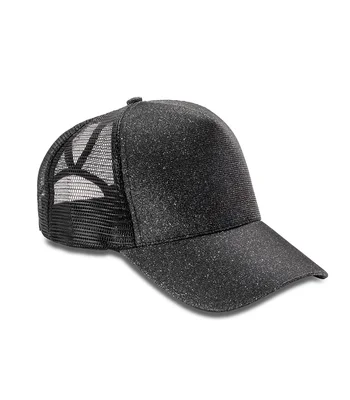 Result Headwear Result Core New York Sparkle Cap in BLK