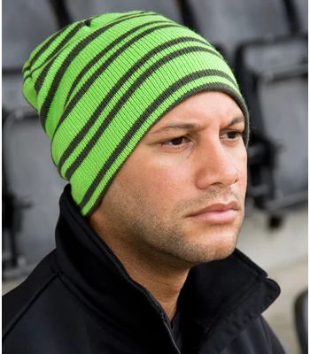 Result Winter Essentials Result Team Reversible Beanie in LI/GY