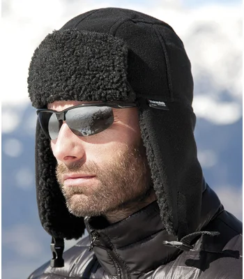 Result Winter Essentials Result Thinsulate™ Sherpa Hat in BLK