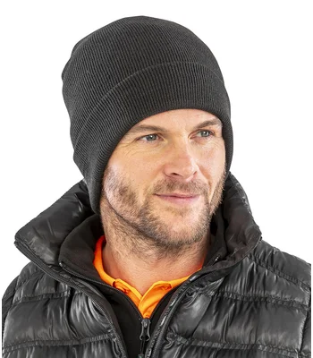 Result Genuine Recycled Result Genuine Recycled Woolly Ski Hat in BLK