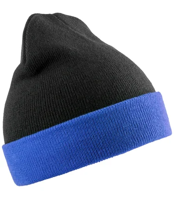 Result Genuine Recycled Result Genuine Recycled Compass Beanie in BK/RD