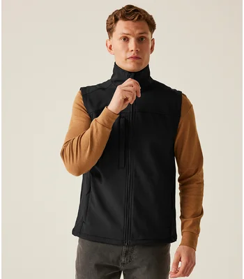 Regatta Professional Regatta Flux Soft Shell Bodywarmer in BK/BK
