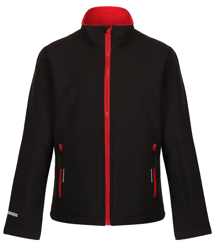 Regatta Professional Regatta Kids Ablaze Soft Shell Jacket in BK/CS