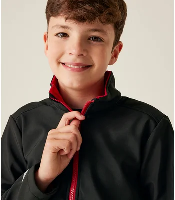 Regatta Professional Regatta Kids Ablaze Soft Shell Jacket in BK/CS