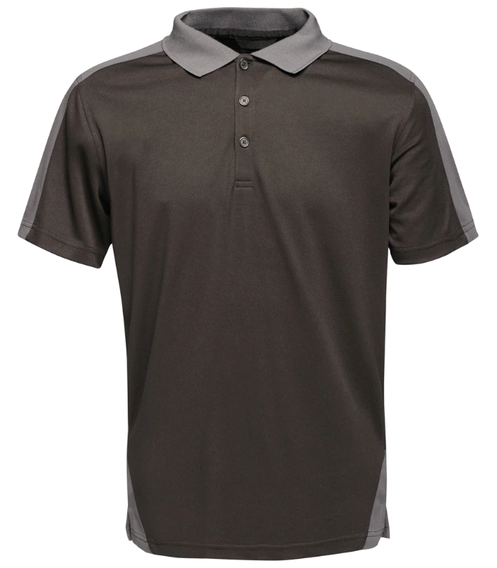 Regatta Professional Regatta Contrast Quick Wicking Piqué Polo Shirt in BK/SE