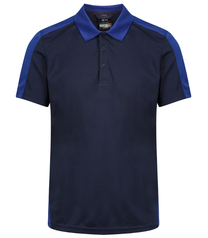 Regatta Professional Regatta Contrast Quick Wicking Piqué Polo Shirt in NV/NR