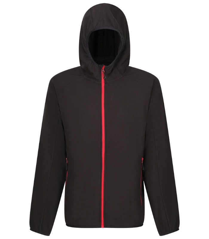 Regatta Professional Regatta Navigate Full Zip Hooded Fleece Jacket in BK/CS